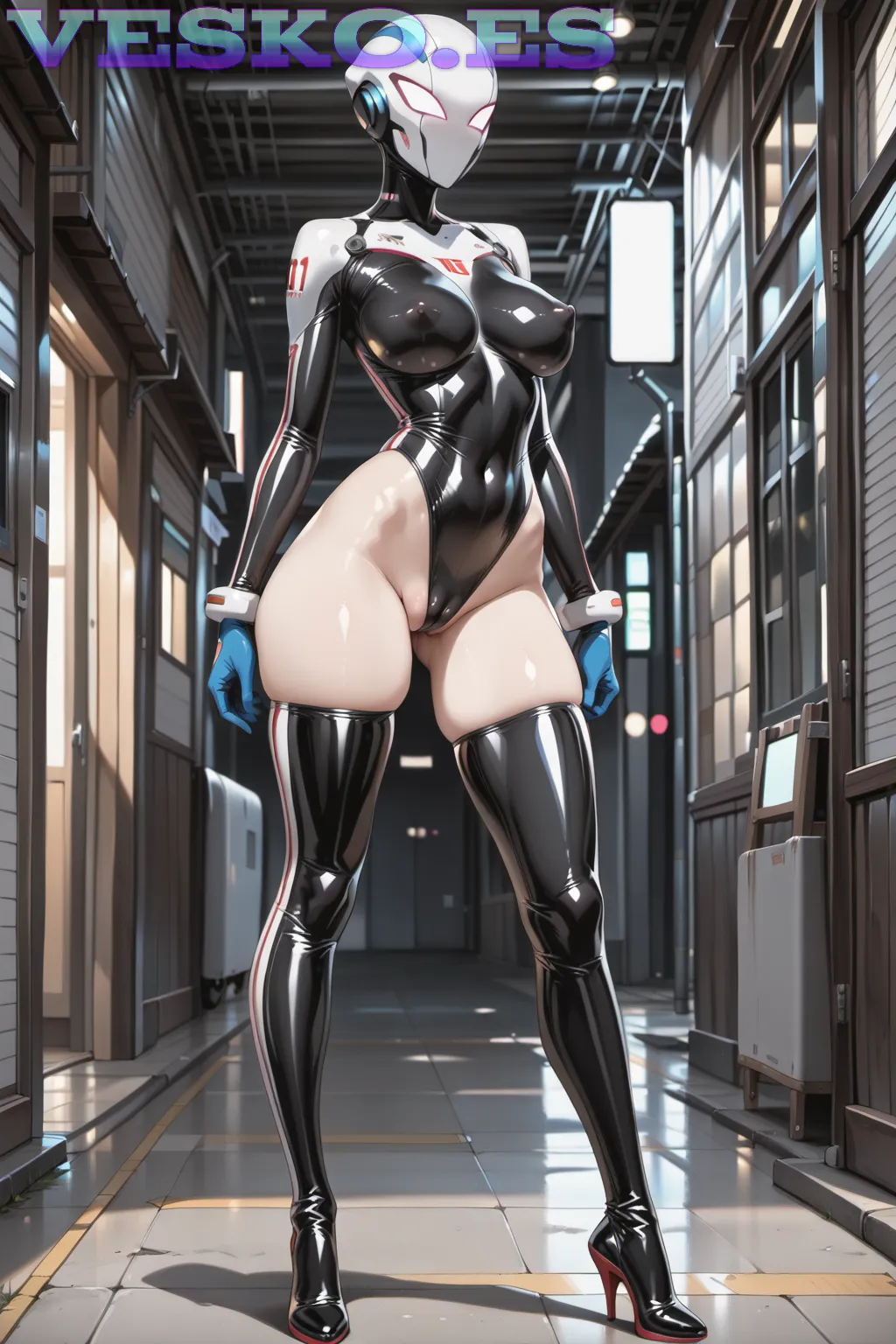 Pareja Exhibicionista Anime AI Artwork