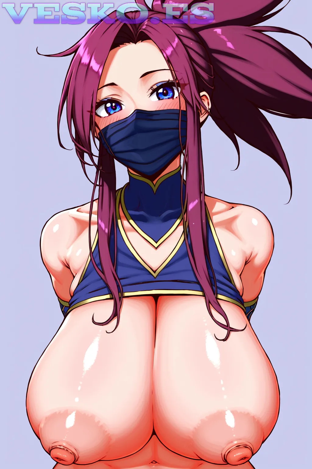 Pasajera Espanola Desnuda Al Hotel Anime AI Artwork