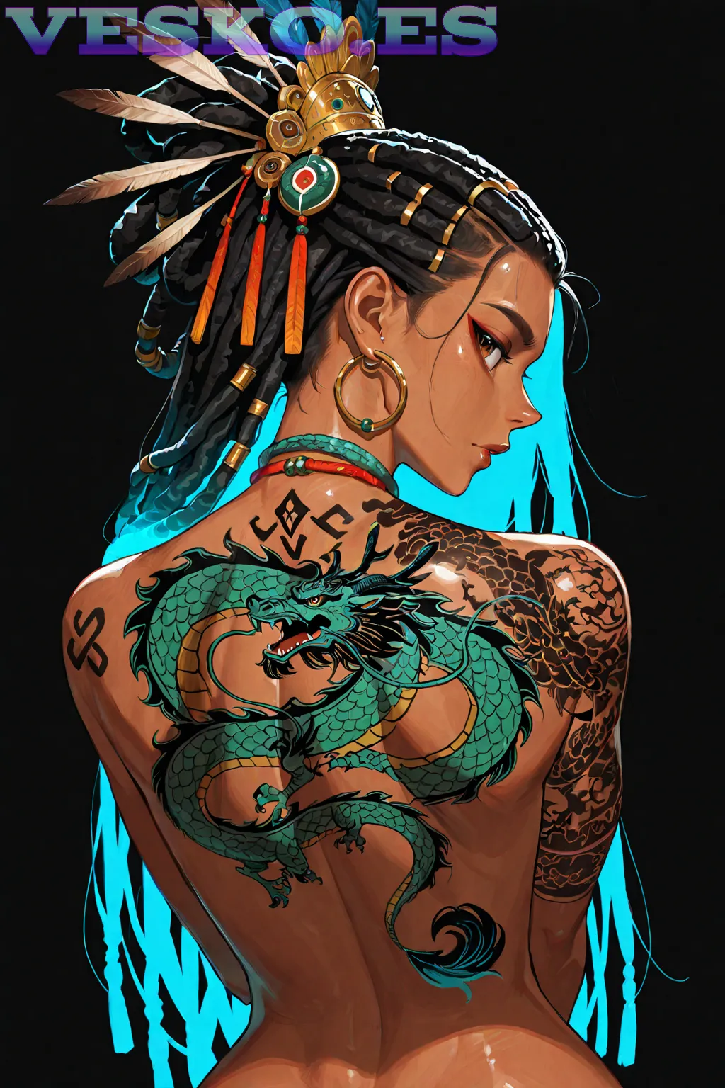 Provocative Anime Content With Chains Anime AI Artwork