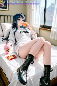 Putri Cinta Y Su Culo En Tanga Anime AI Artwork