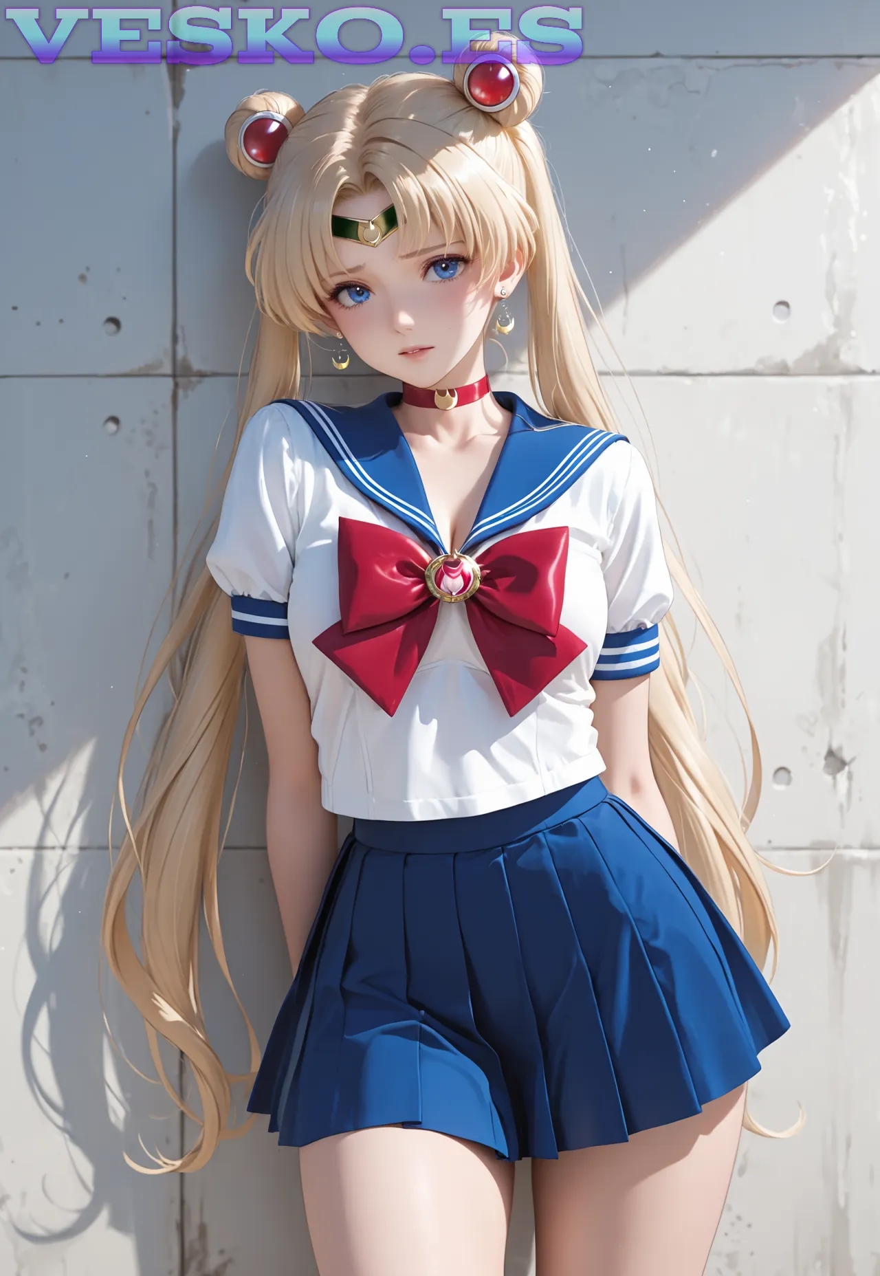 Rizunya La Braga De Una Colegiala Anime AI Artwork