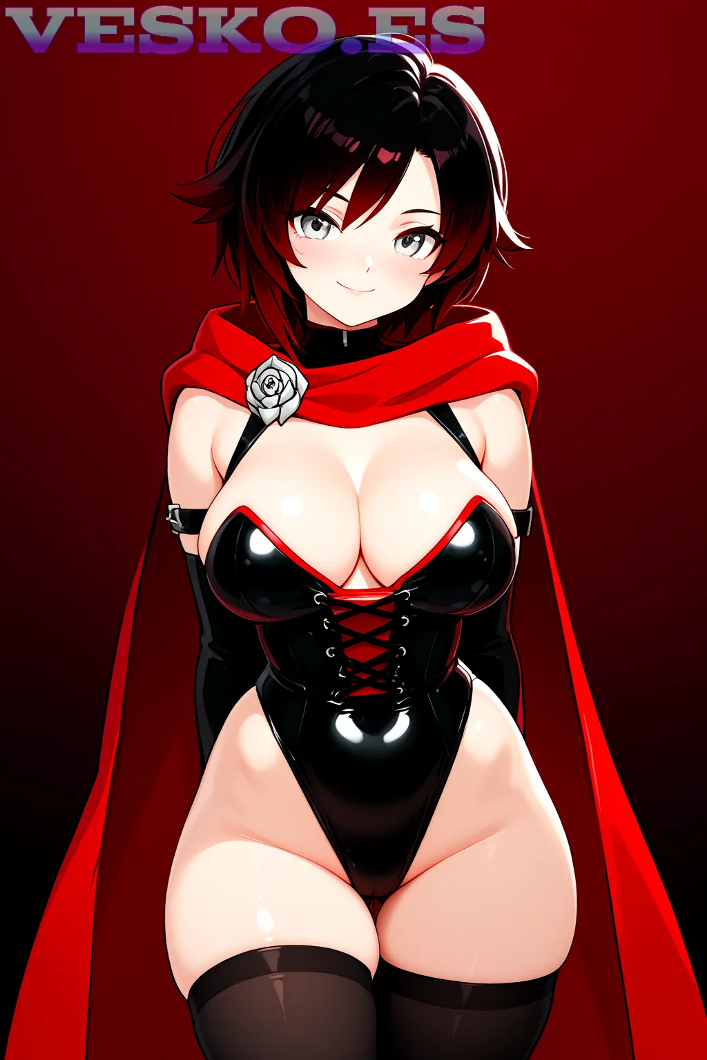 Rojo Pasion Anime AI Artwork