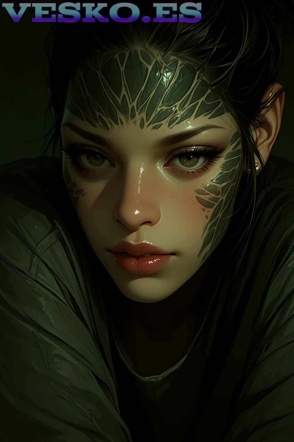 Sexy Teens Tattooed Anime AI Artwork