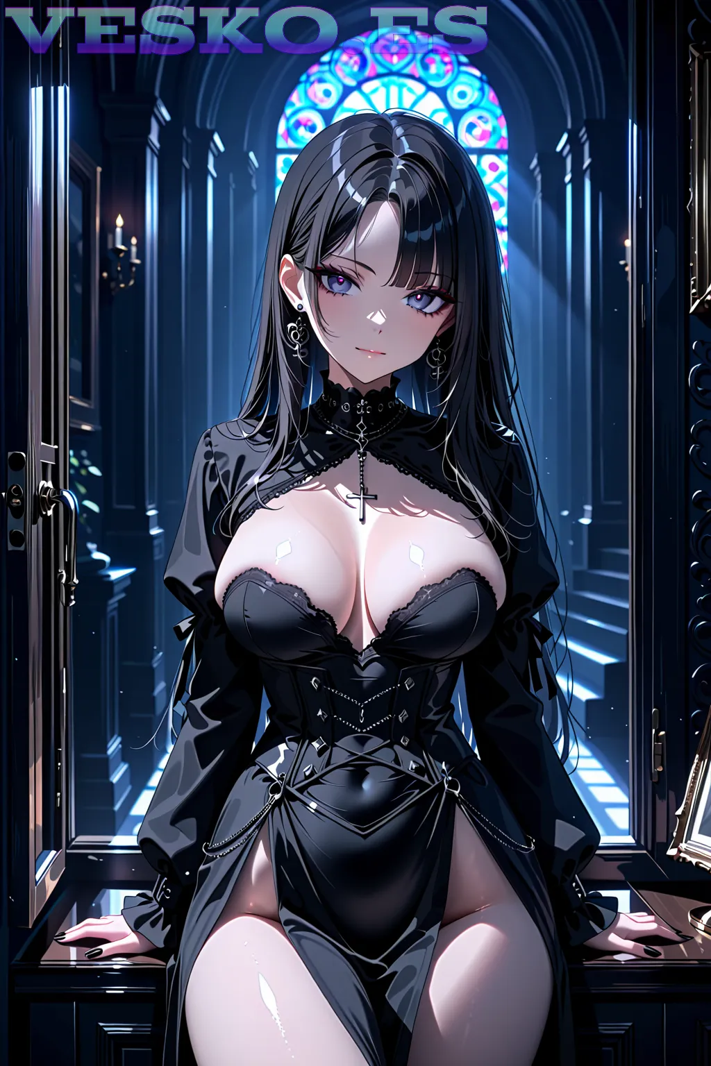Skinny Naked Groups Babes Anime AI Artwork