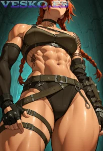 Solo Chicas Amateur Semidesnudas En Parte Doce Anime AI Artwork