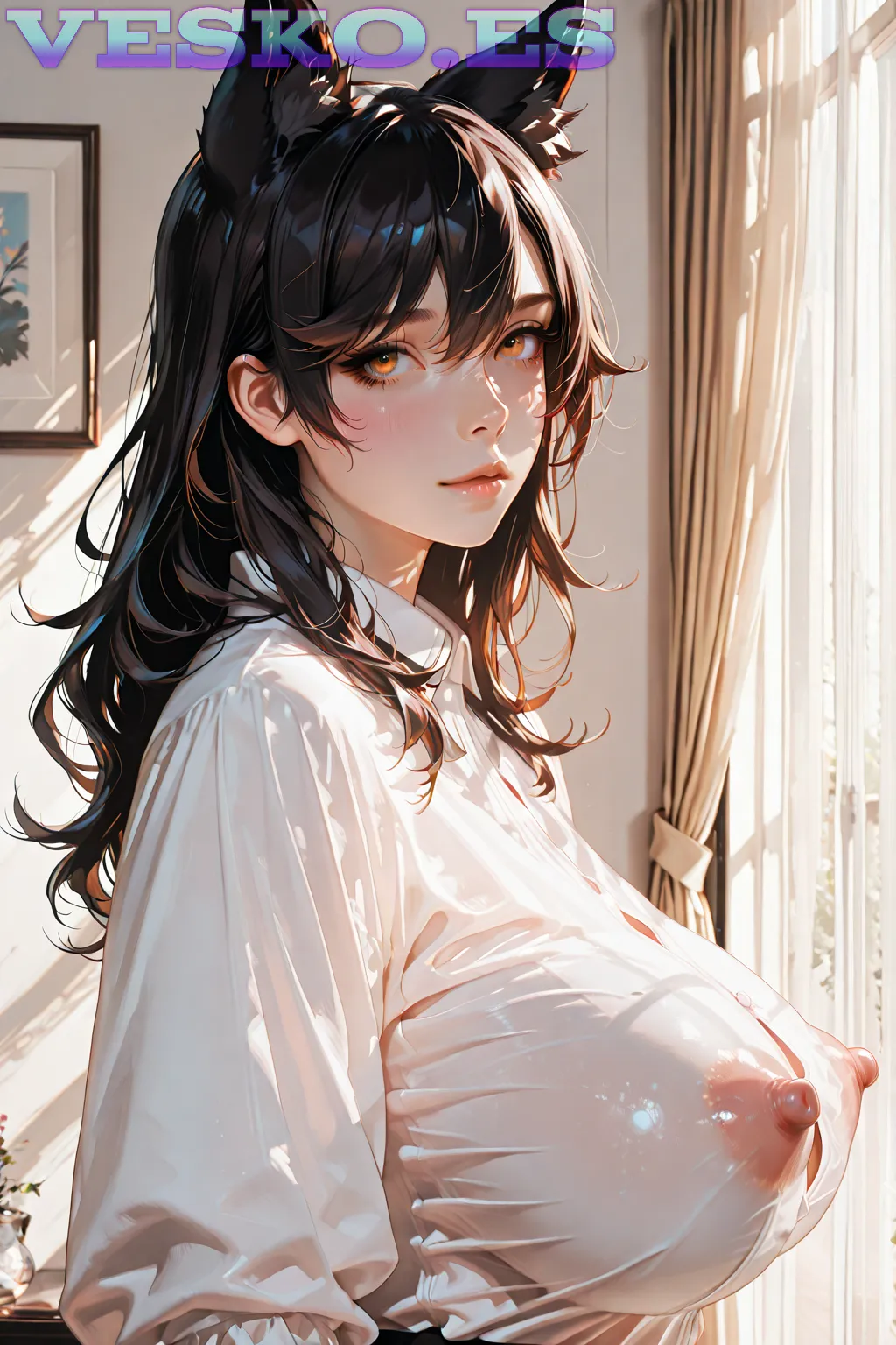 Tanga Azul Y Cono Anime AI Artwork