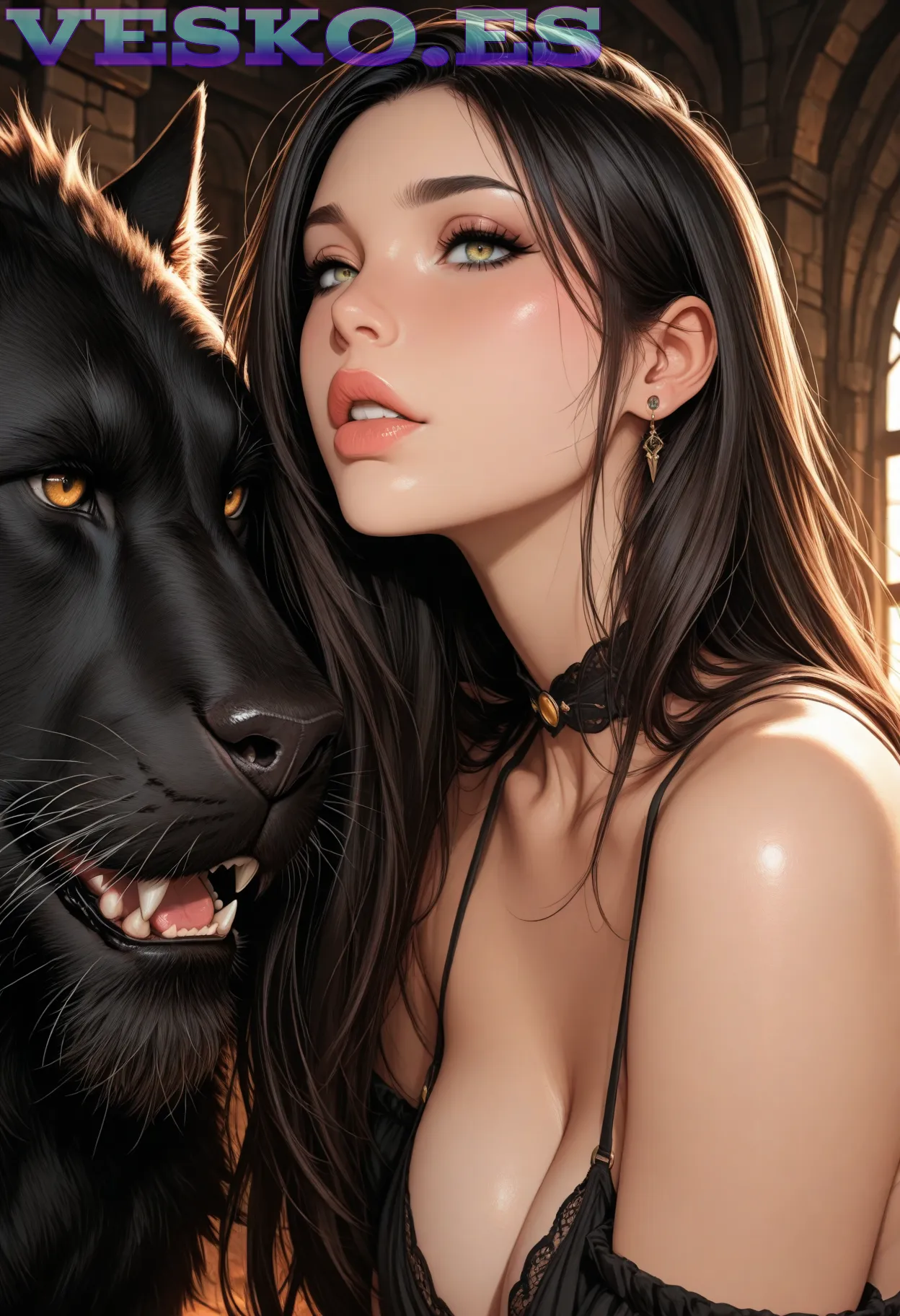 Una Fantastica Vista De Aletta Ocean Desnuda Anime AI Artwork
