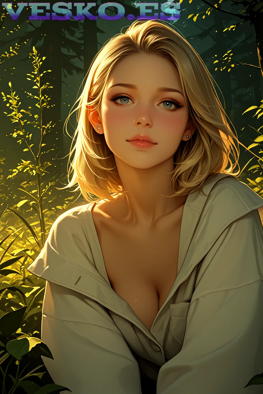 Young Russian Teen Anime AI Artwork