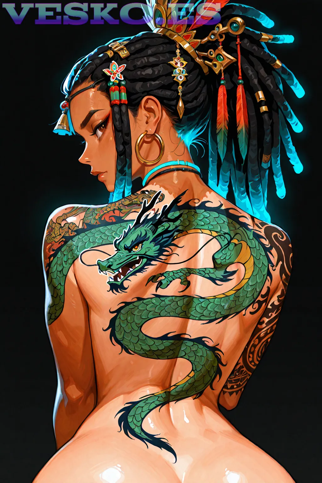 Chantelle Desnuda Anime AI Artwork