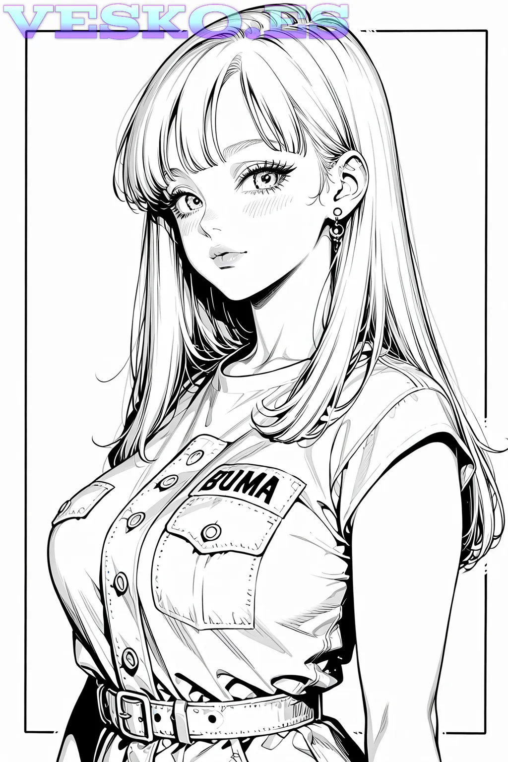 Mujeres Posando Desnudas Anime AI Artwork